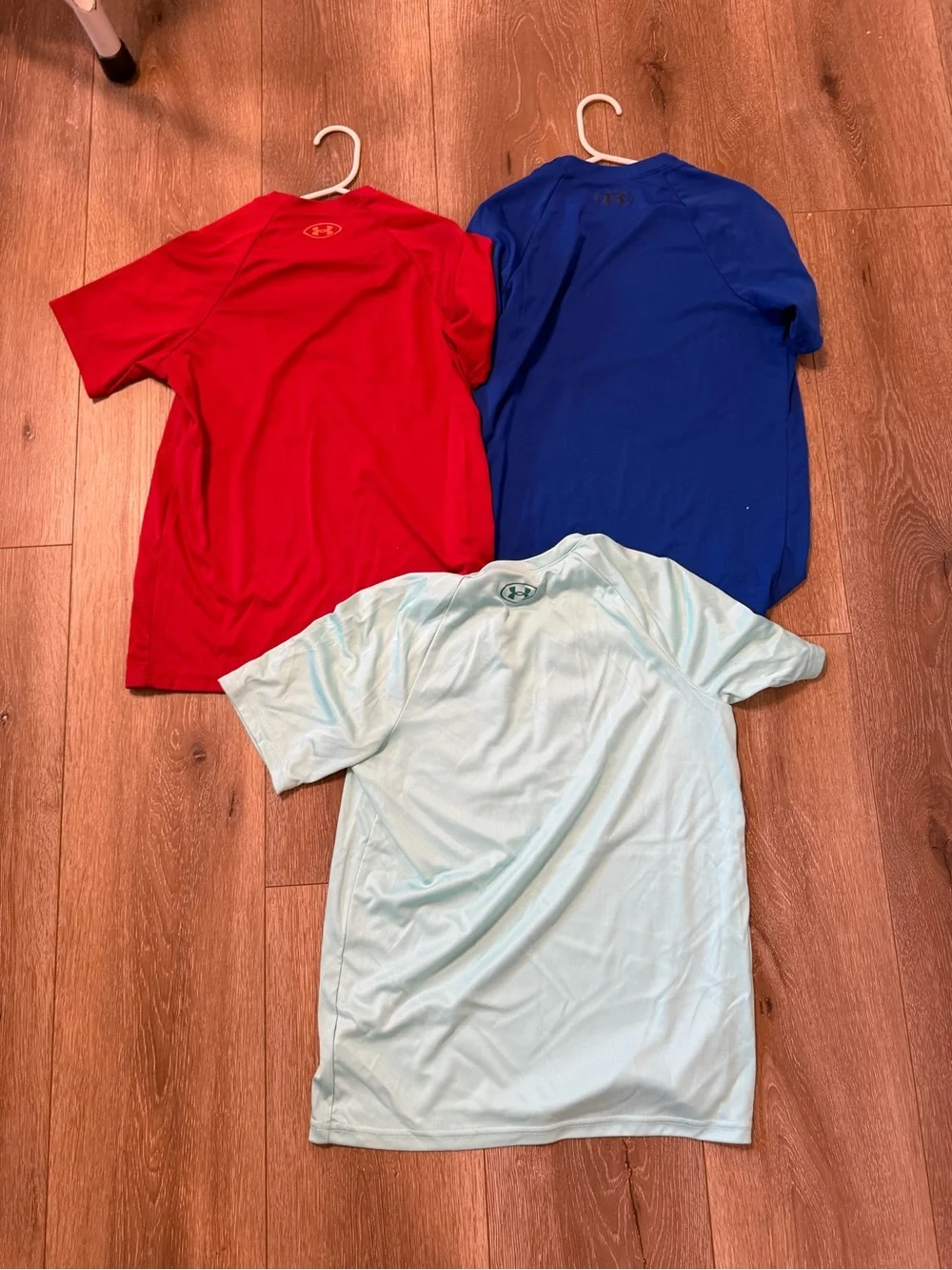 Under Armour Kids Short Sleeve Logo Tees - Red, Blue, Light Aqua